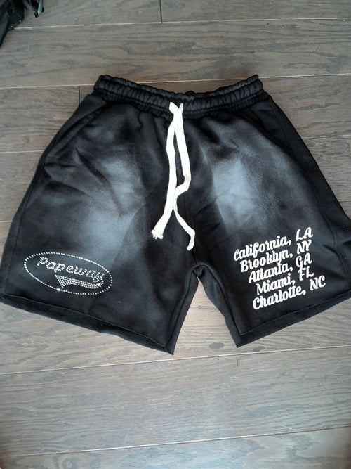 Black “Destination” Shorts