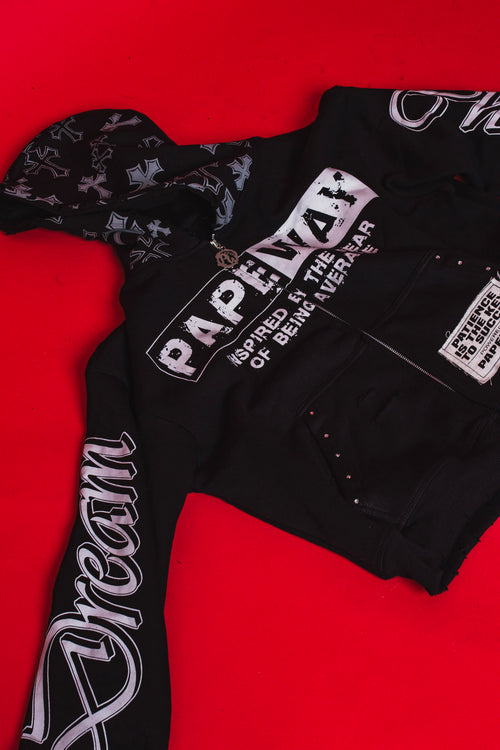 Black “Dream Chasers” Zip-Up